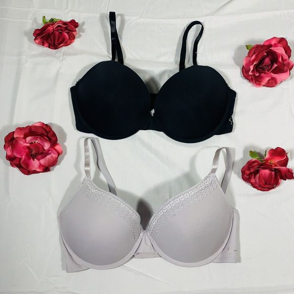 Jessica Simpson ~ 2 QTY Women's Full Figure Bra Underwire ~ 36C - Soft Tshirt - Picture 2 of 14